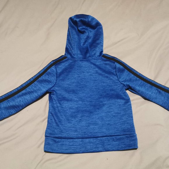 Boys Adidas Blue Pullover Hoodie Size 3T - Picture 2 of 4